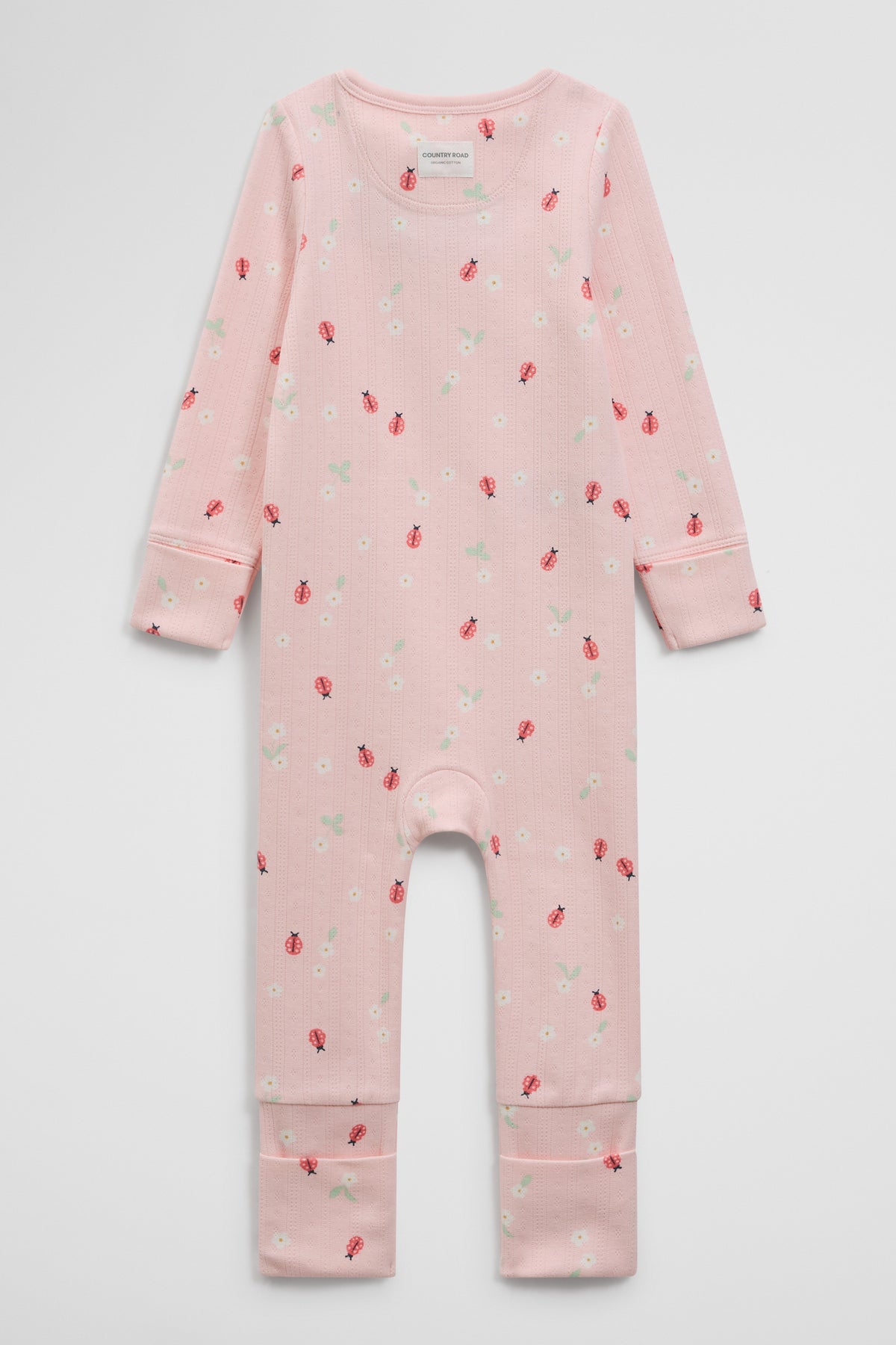 Organically Grown Cotton Blend Pointelle Jumpsuit