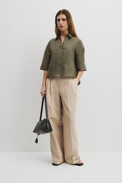 Short Sleeve Linen Shirt
