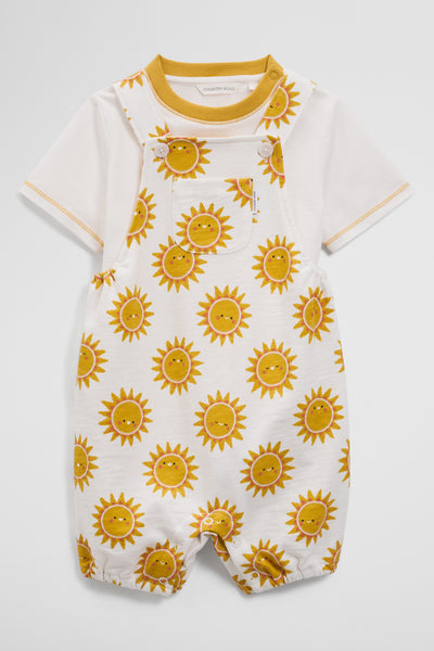 Organically Grown Cotton Embroidered Jersey Overall