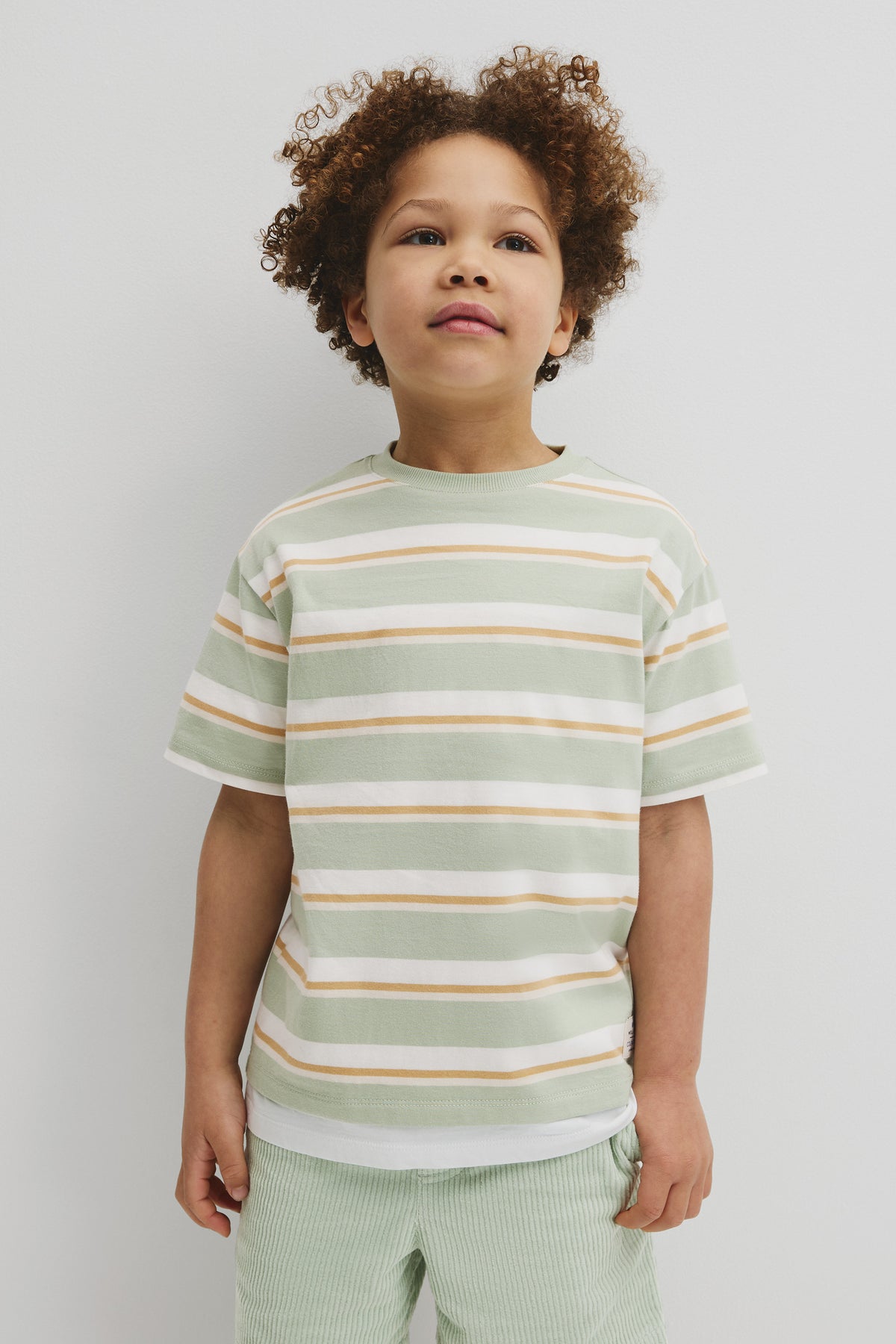 Oversized Stripe Short Sleeve T-Shirt
