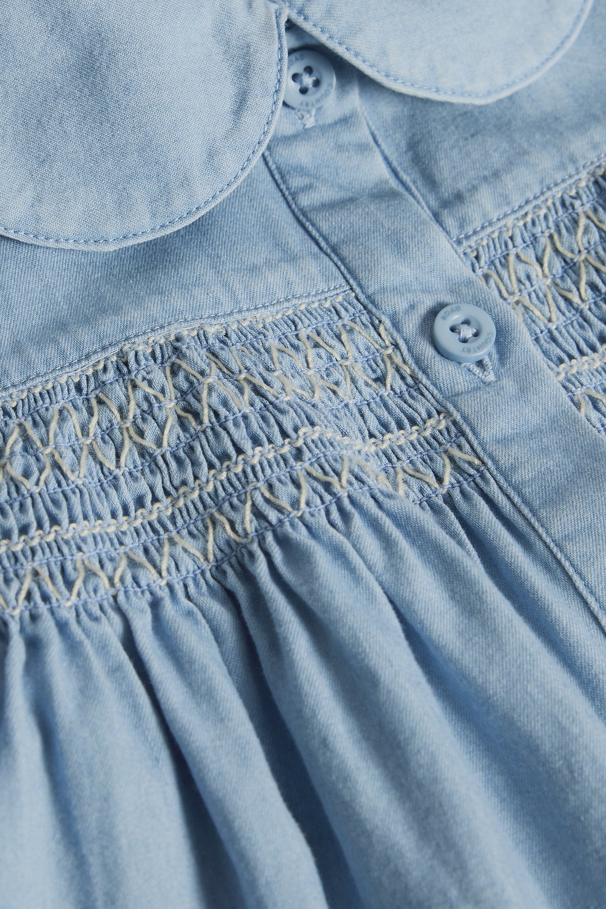 Organically Grown Cotton Short Sleeve Chambray Dress