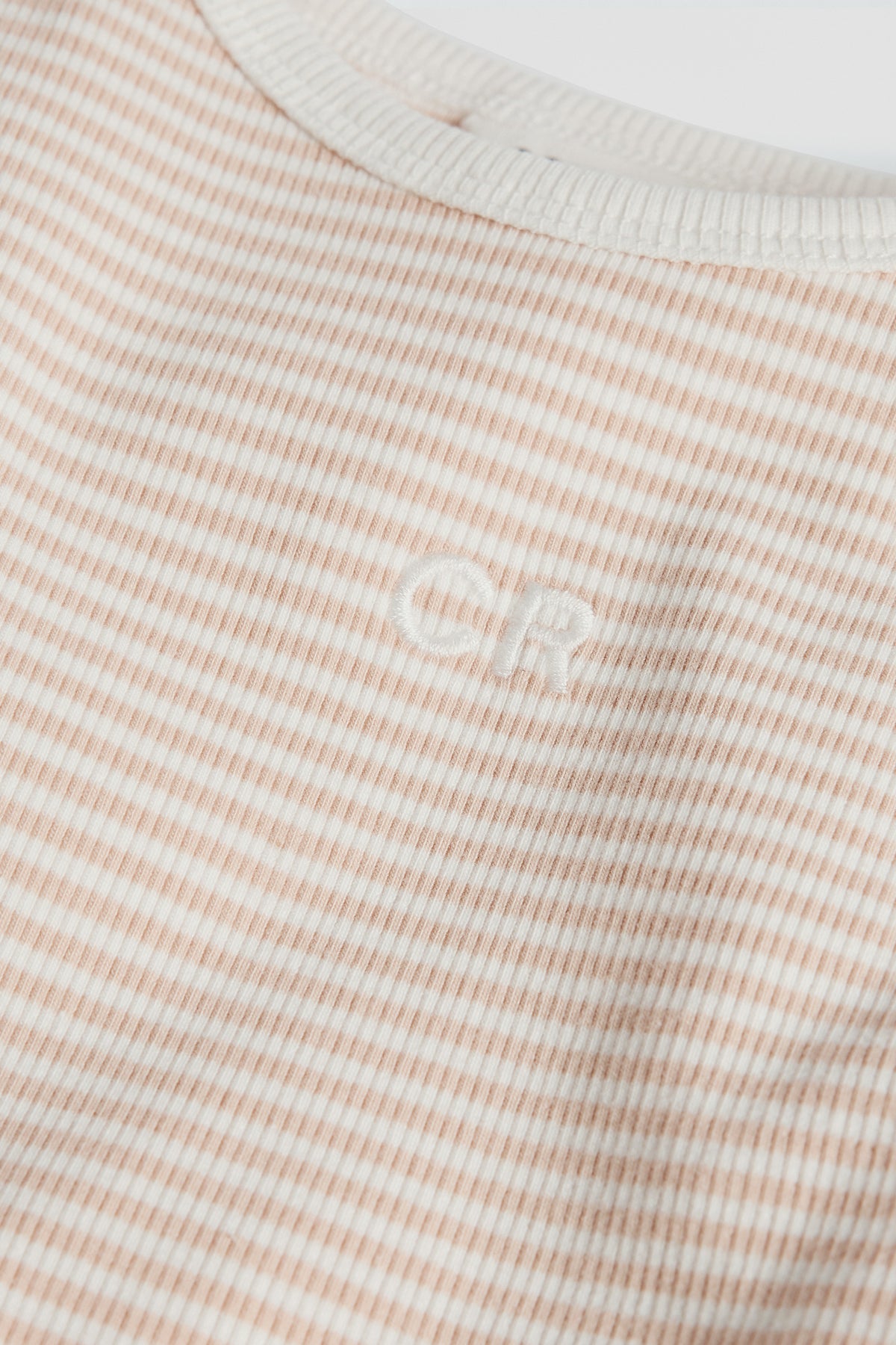 Australian Cotton Short Sleeve Stripe Rib T-Shirt