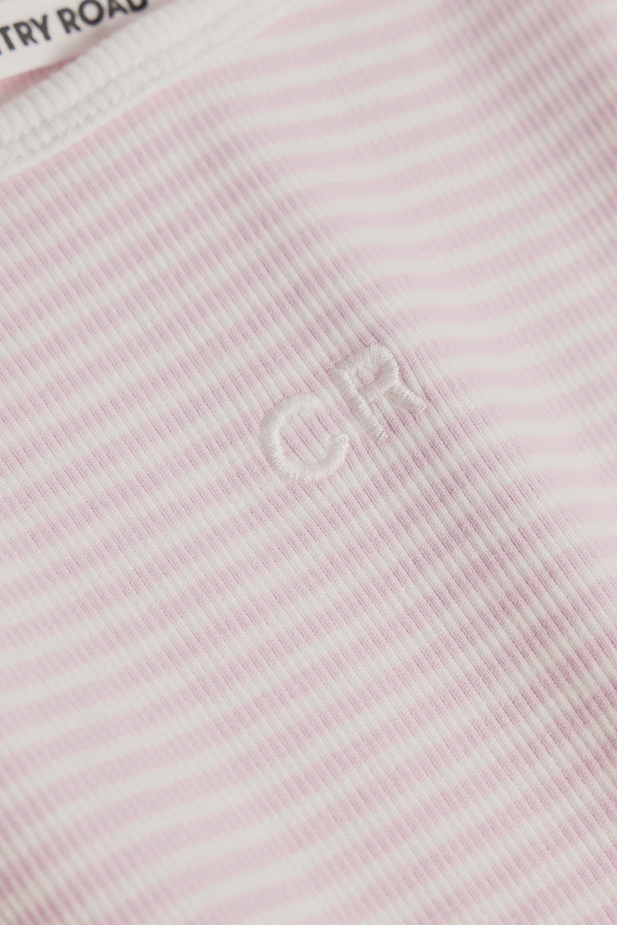 Australian Cotton Short Sleeve Stripe Rib T-Shirt