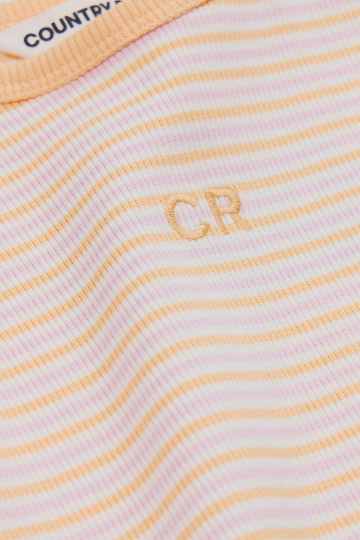 Australian Cotton Short Sleeve Stripe Rib T-Shirt