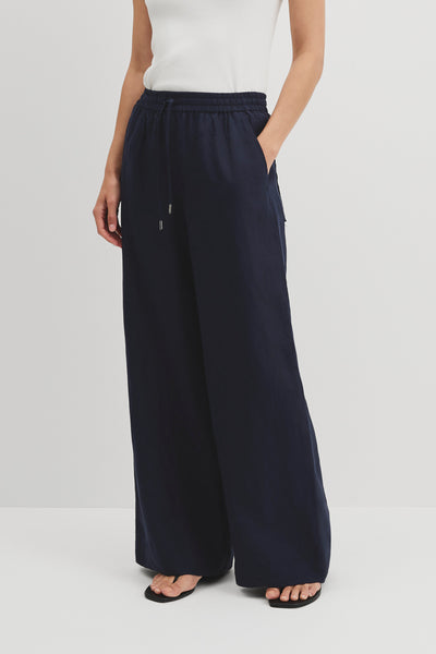 Pull-On Linen Pant