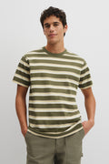 Australian Cotton Stripe Workwear T-Shirt
