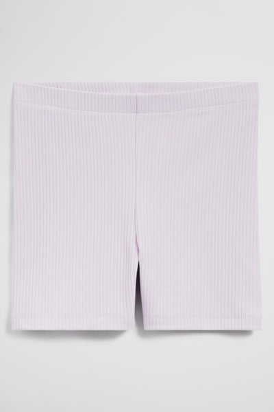Organically Grown Cotton Blend Rib Bike Short