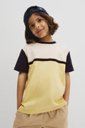 Relaxed Contrast Splice T-Shirt