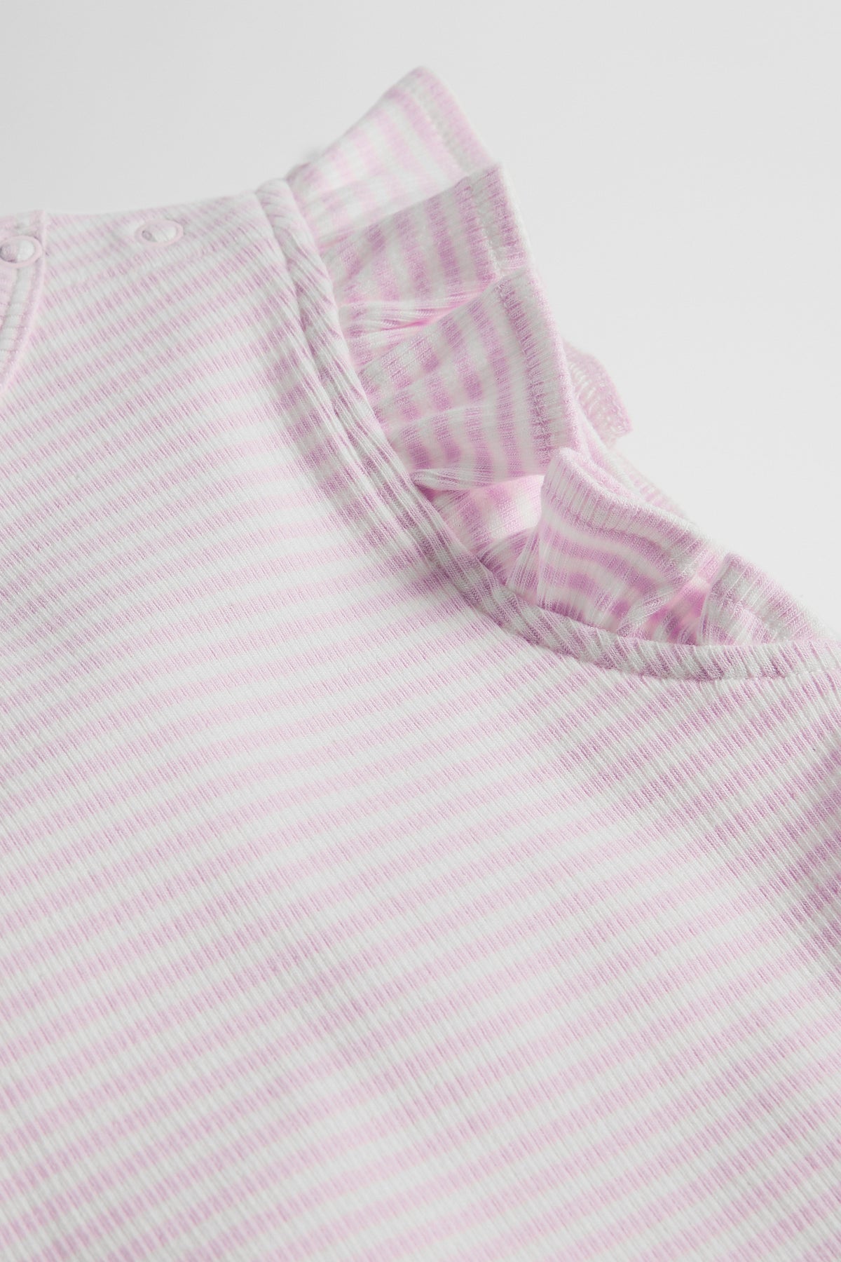 Australian Cotton Blend Short Sleeve Stripe Rib T-Shirt