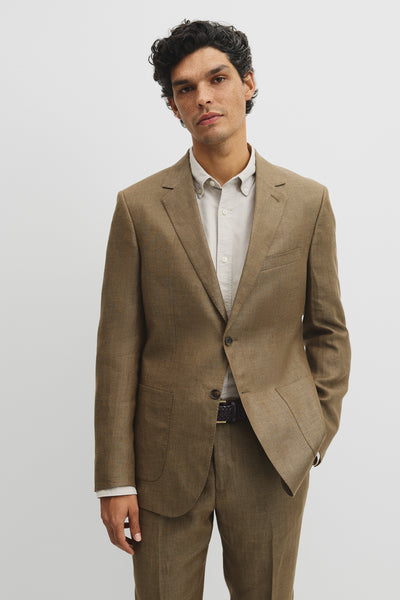 Regular Fit Linen Jacket