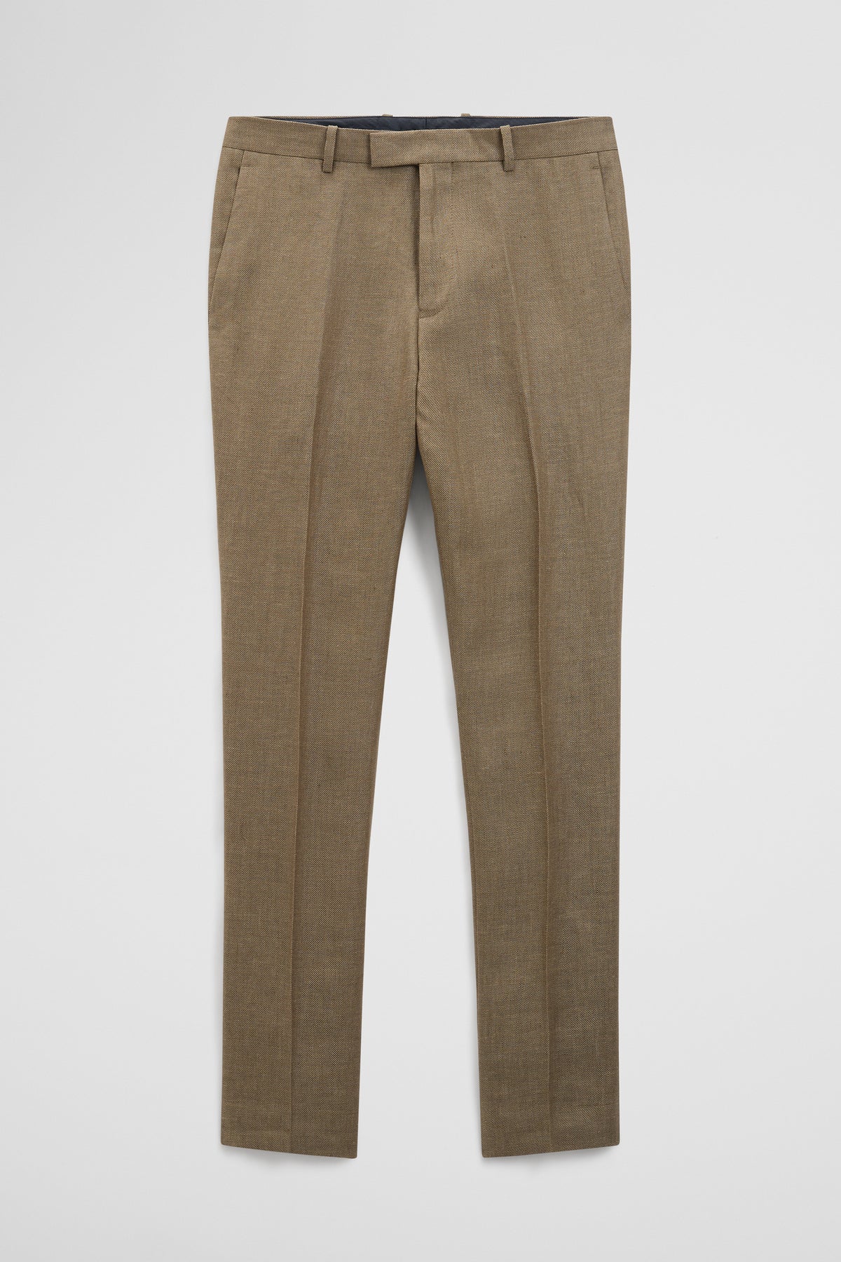 Regular Fit Tapered Linen Pant