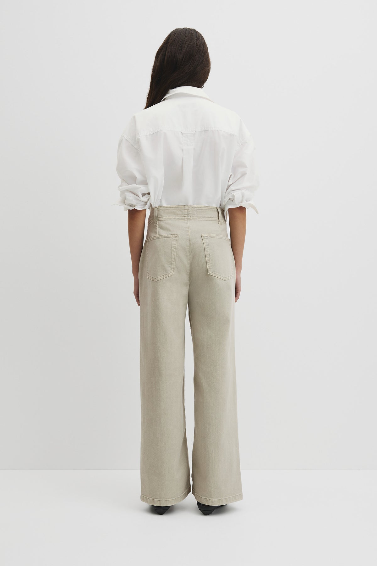 Refined High Rise Wide Leg Jean