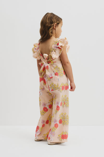 Short Sleeve Printed Jumpsuit