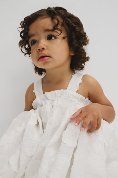 Sleeveless Broderie Romper Dress