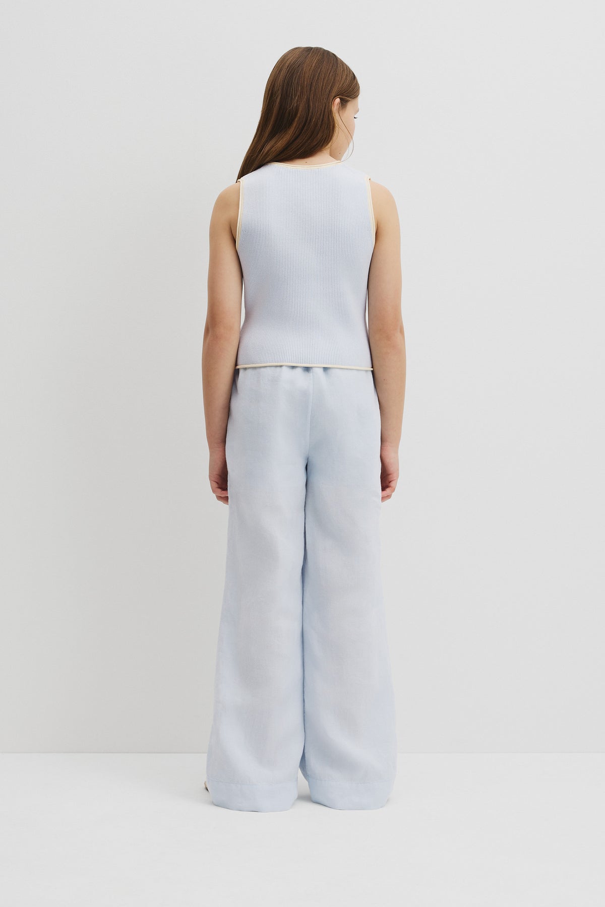 Teen Sleeveless Button Through Knit