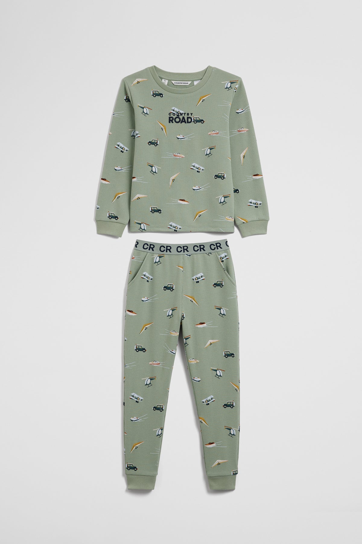 Australian Cotton Long Sleeve Motor Sport Pyjamas