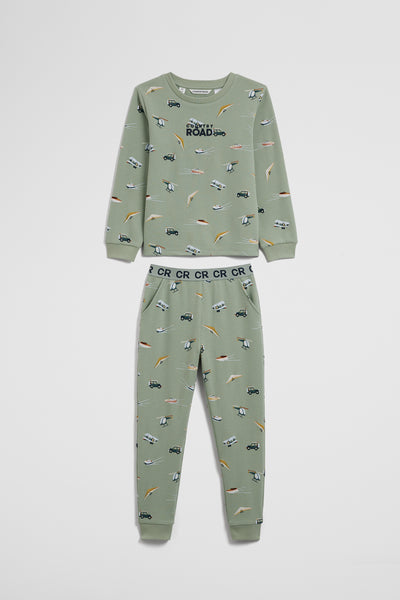 Australian Cotton Long Sleeve Motor Sport Pyjamas