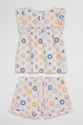 Short Sleeve Frill Sleep Set