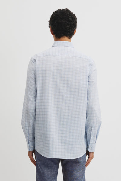 Slim Fit Cut & Sew Check Shirt