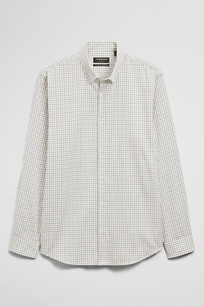 Regular Fit Cotton Grid Shirt