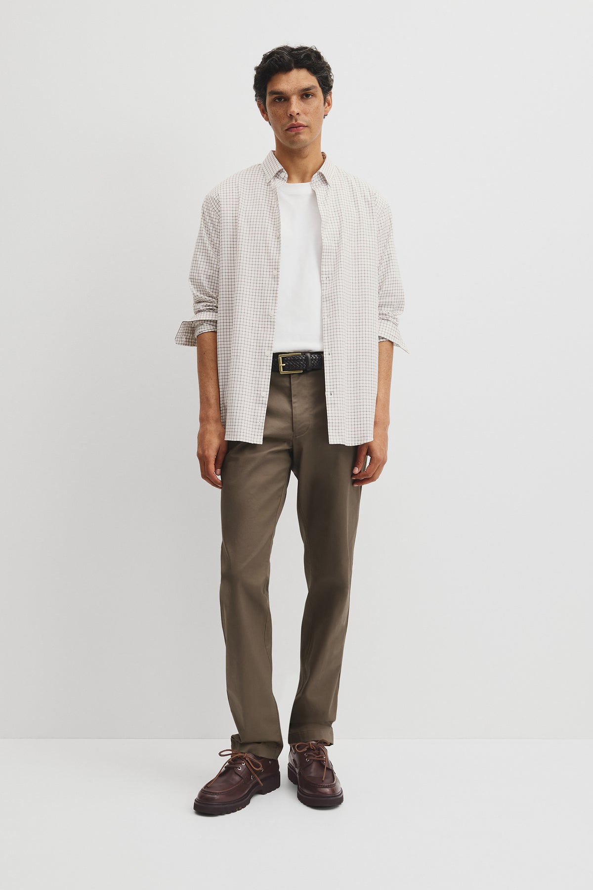 Regular Fit Cotton Grid Shirt