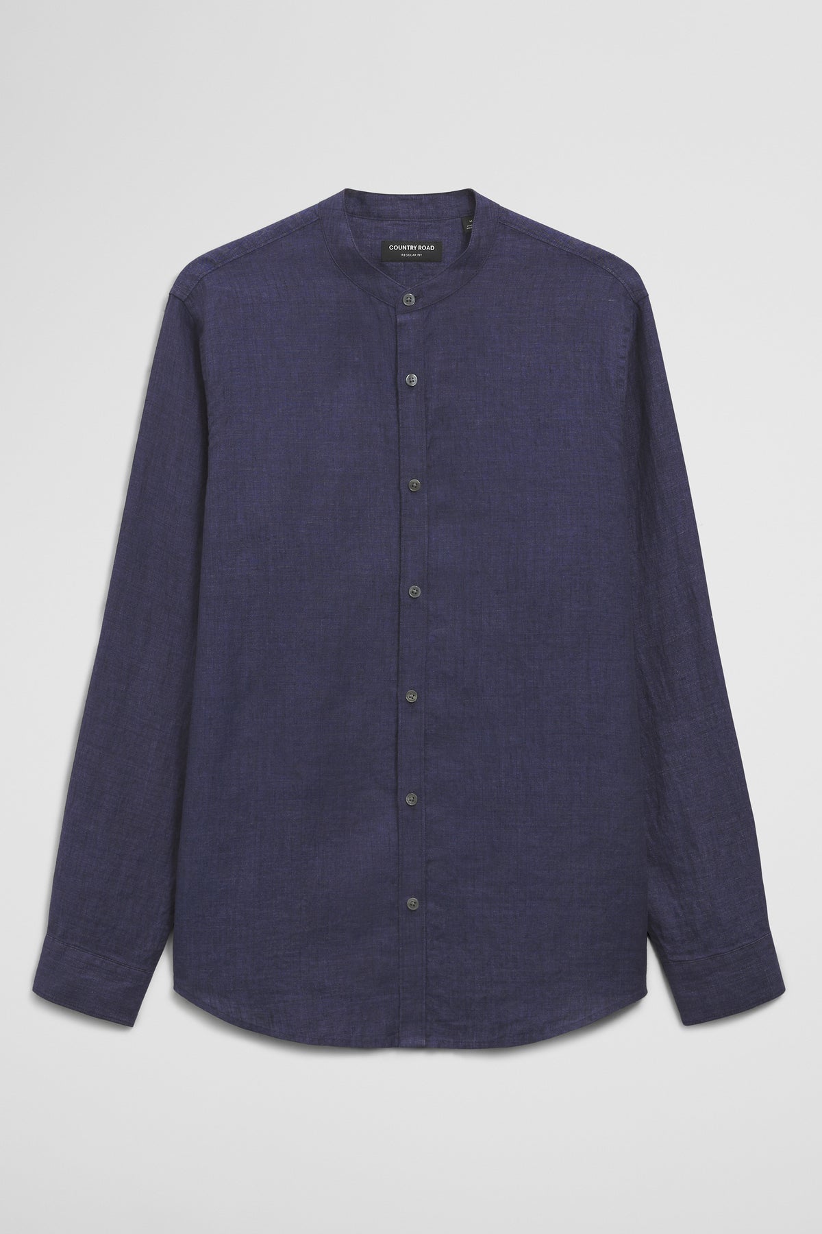 Regular Fit Delave Linen Standard Collar Shirt