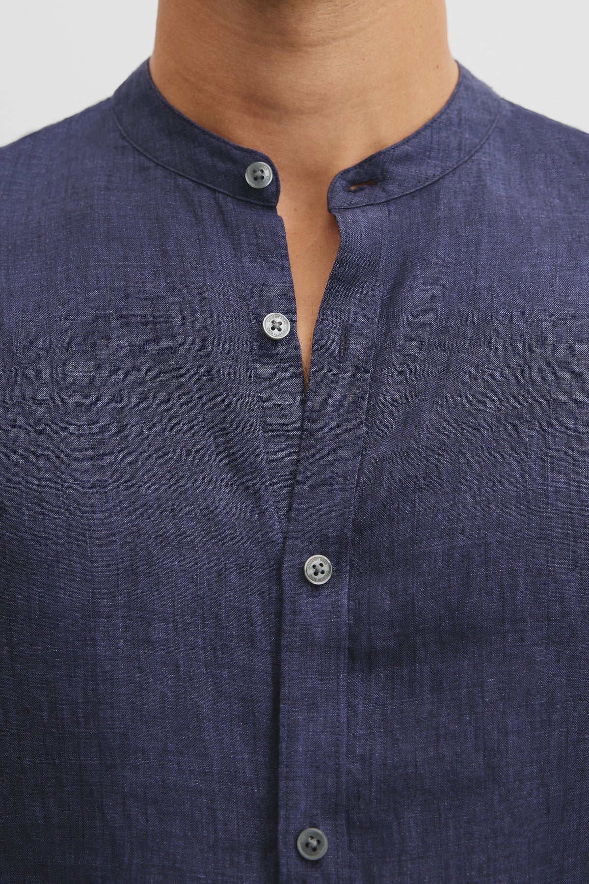 Regular Fit Delave Linen Standard Collar Shirt