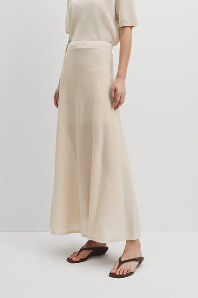 Flared Knit Skirt