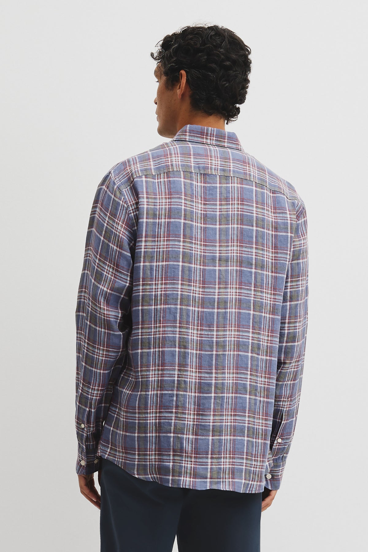 Regular Fit Linen Check Shirt