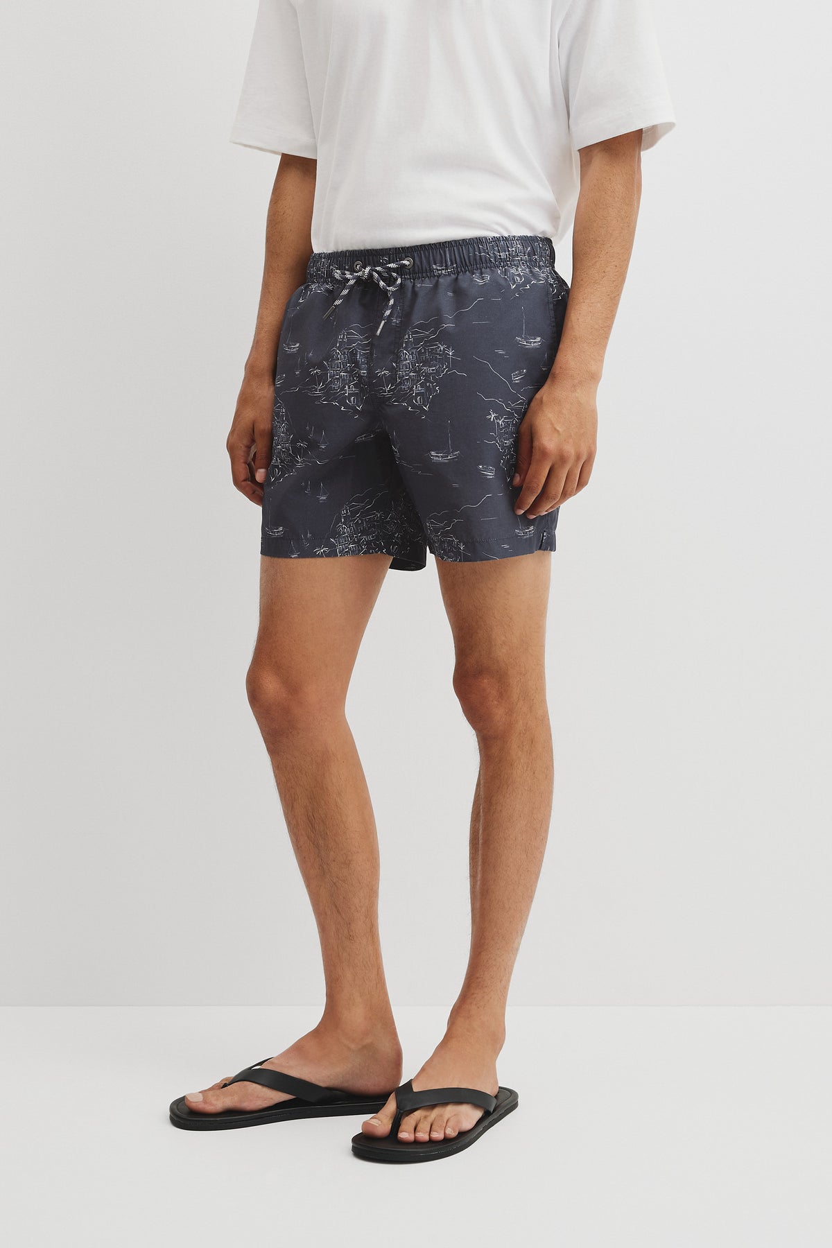 Coastline Print Swim Short