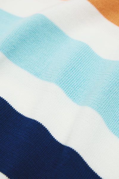 Stripe Knit Polo