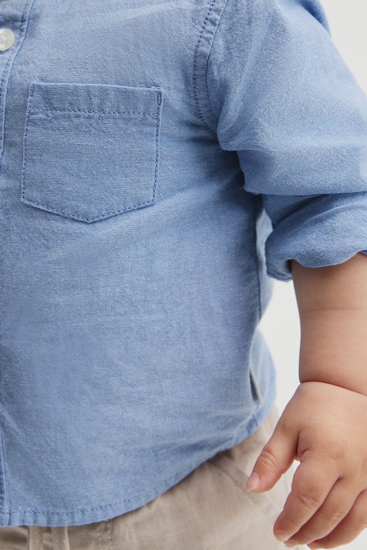 Long Sleeve Chambray Shirt