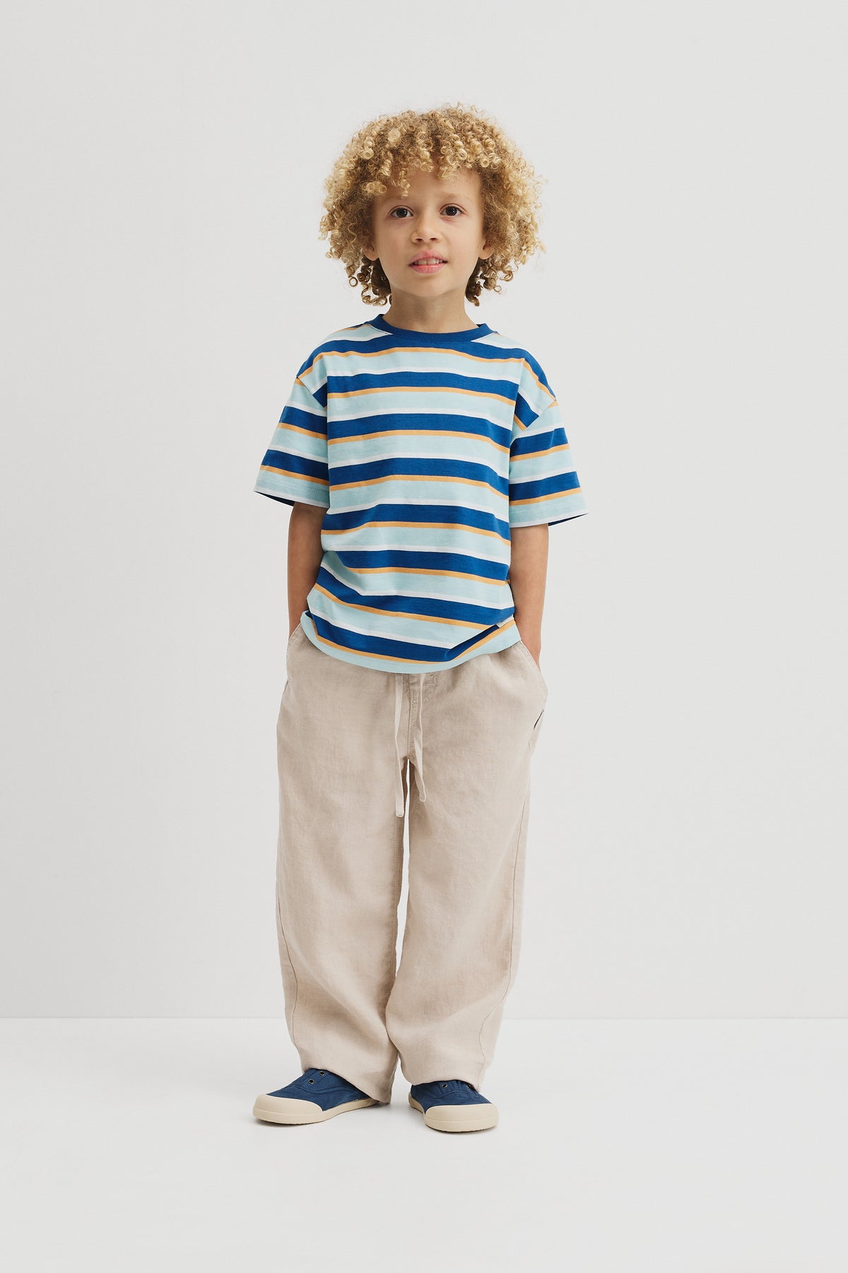 Oversized Stripe Short Sleeve T-Shirt