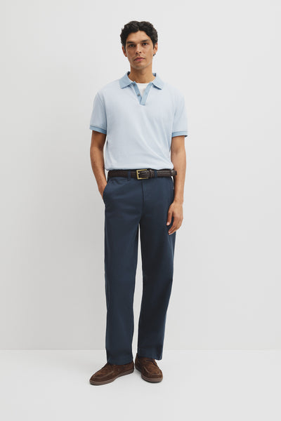 Short Sleeve Jacquard Polo