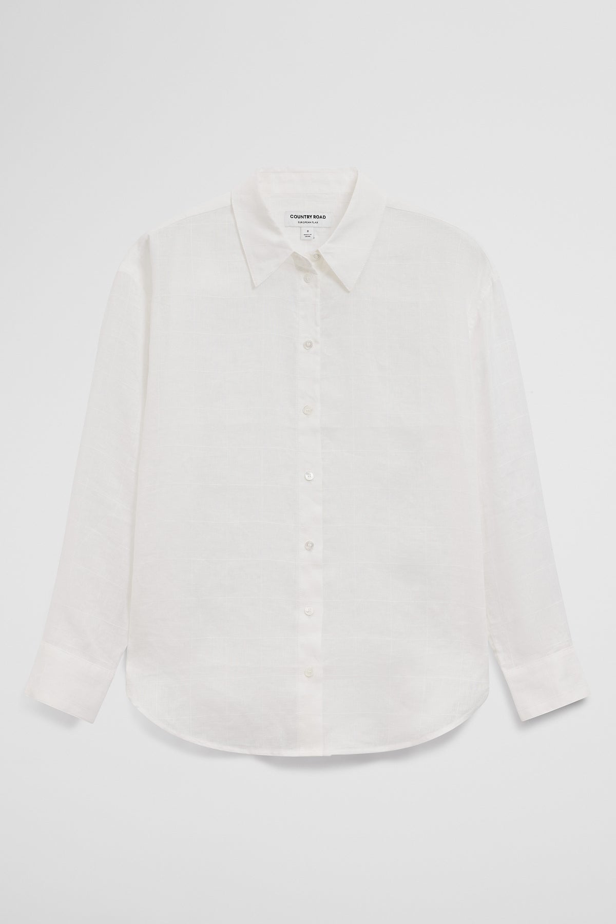 Relaxed Long Sleeve Linen Shirt