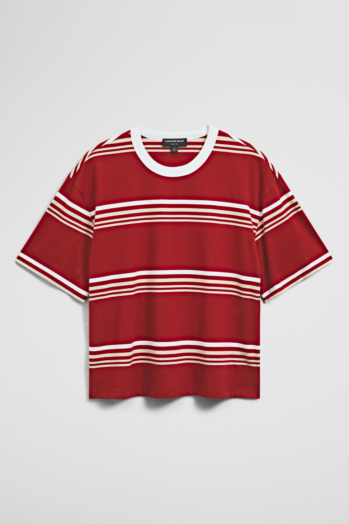 Short Sleeve Boxy Stripe T-Shirt