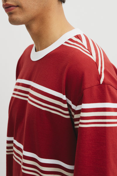 Short Sleeve Boxy Stripe T-Shirt