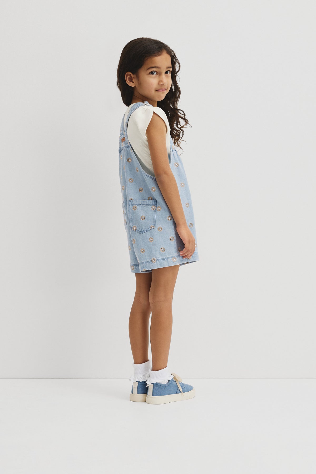 Embroidered Lyocell Overall