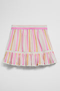 Print Ruffle Skirt