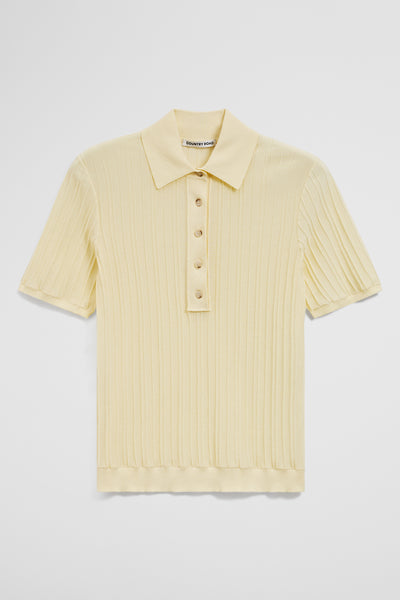 Australian Cotton Blend Short Sleeve Rib Knit Polo