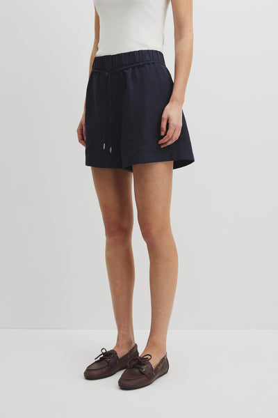 Pull On Linen Short