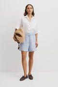 Pull On Linen Short