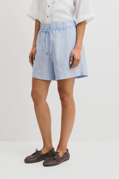 Pull On Linen Short