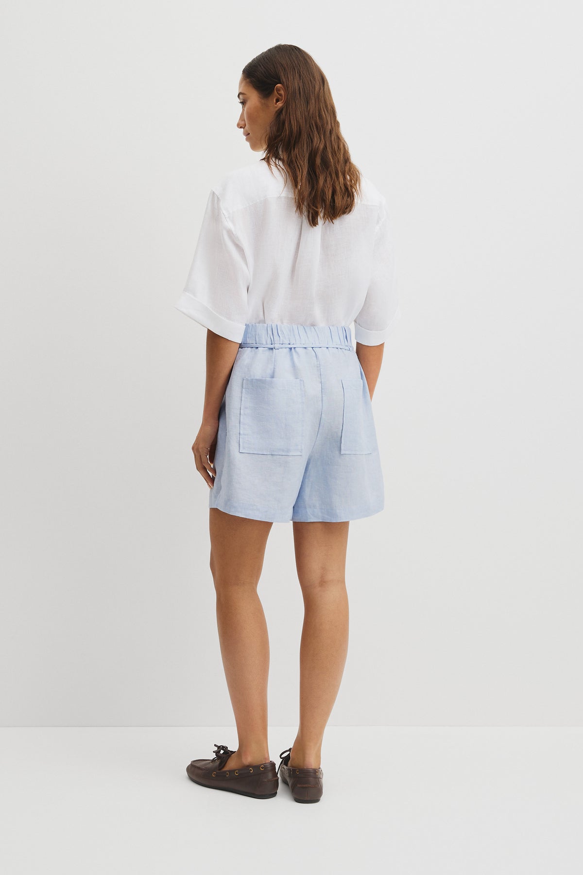 Pull On Linen Short