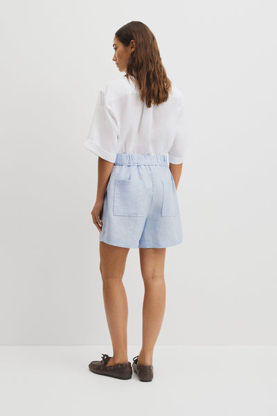 Pull On Linen Short