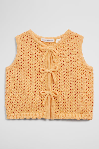 Sleeveless Scallop Knit Top