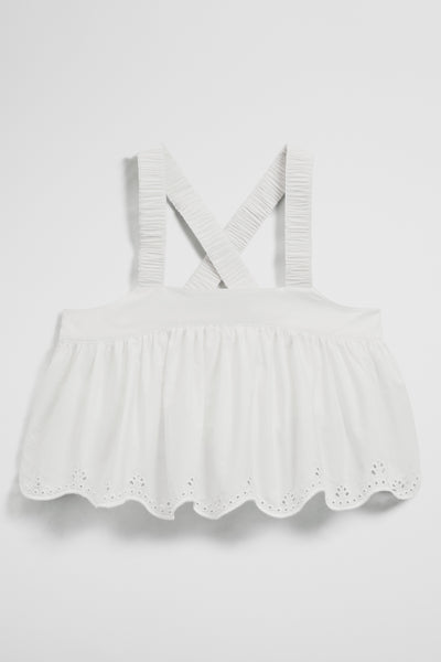 Teen Sleeveless Cutwork Cami Top