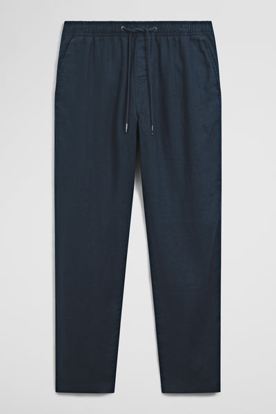 Relaxed Fit Linen Drawcord Pant