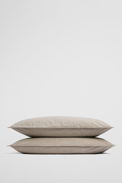 Brae Australian Cotton Stripe Standard Pillowcase Pair