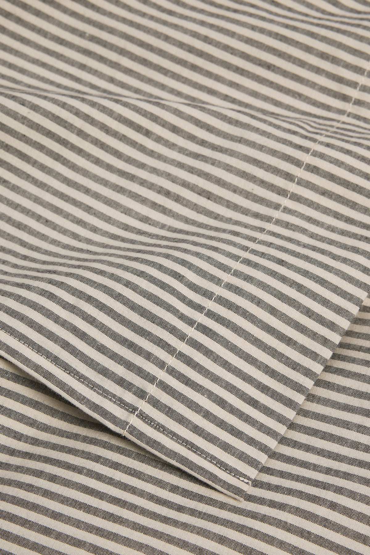 Brae Australian Cotton Stripe Queen Flat Sheet